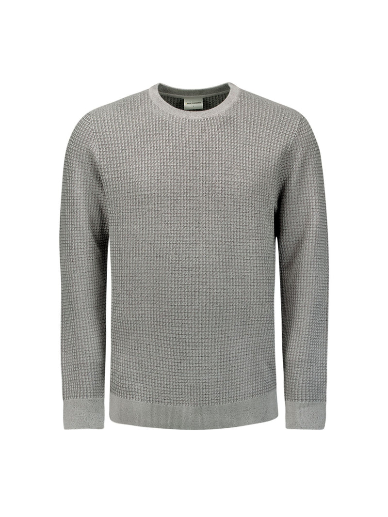 Two-tone Crewneck Pullover | Grey