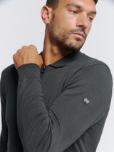 Polo Cardigan | Dark Grey