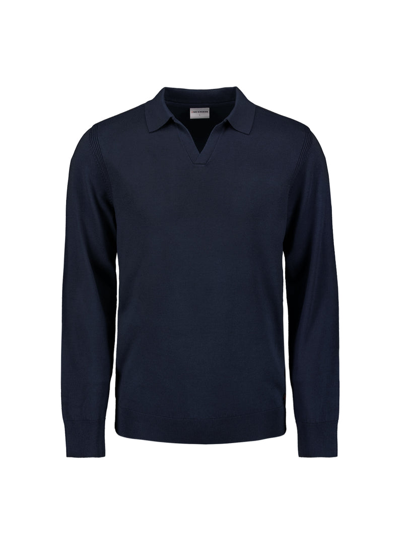 Polo Pullover | Blueberry