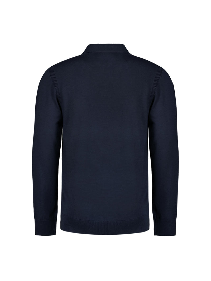 Polo Pullover | Blueberry