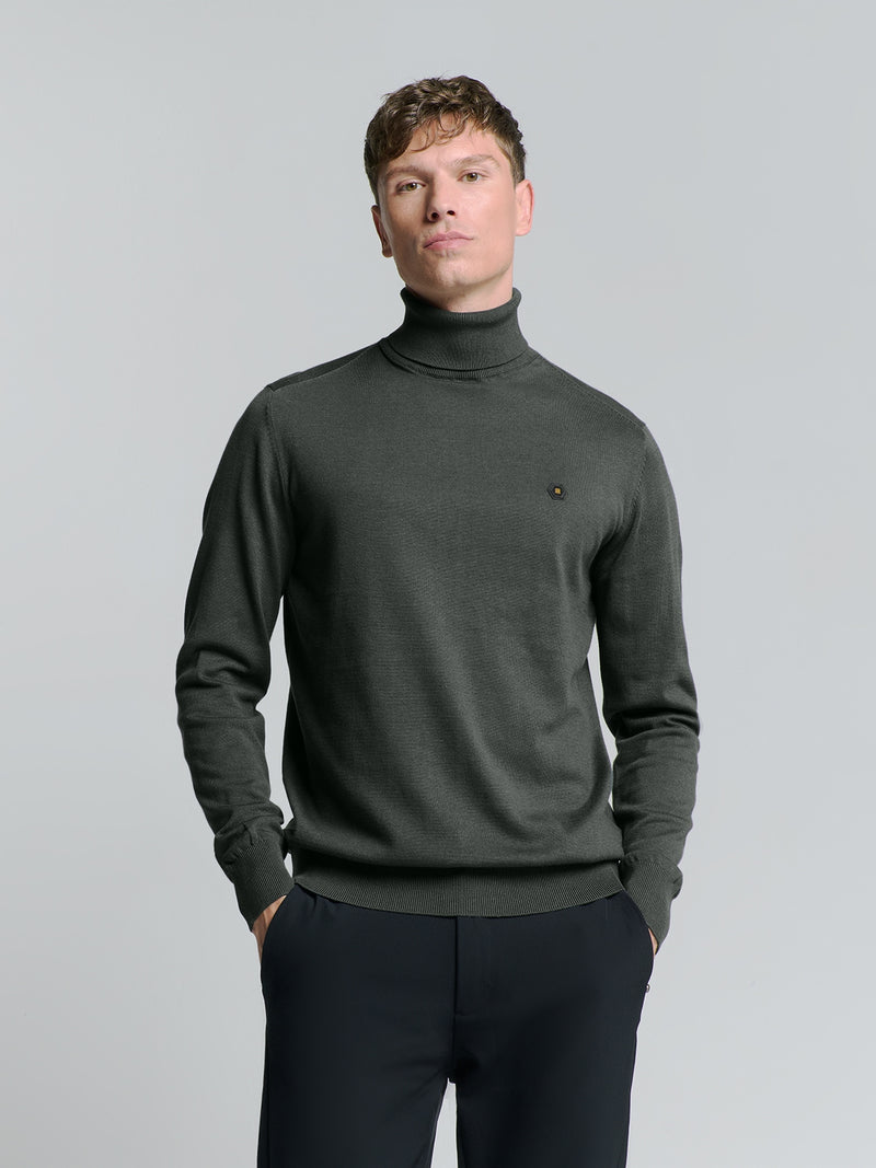 Rollneck Pullover | Dark Grey