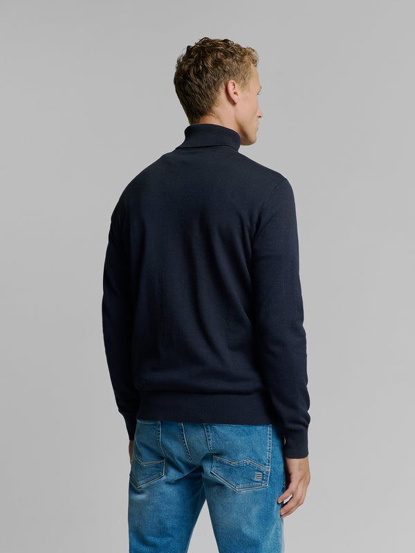 Rollneck Pullover | Blueberry