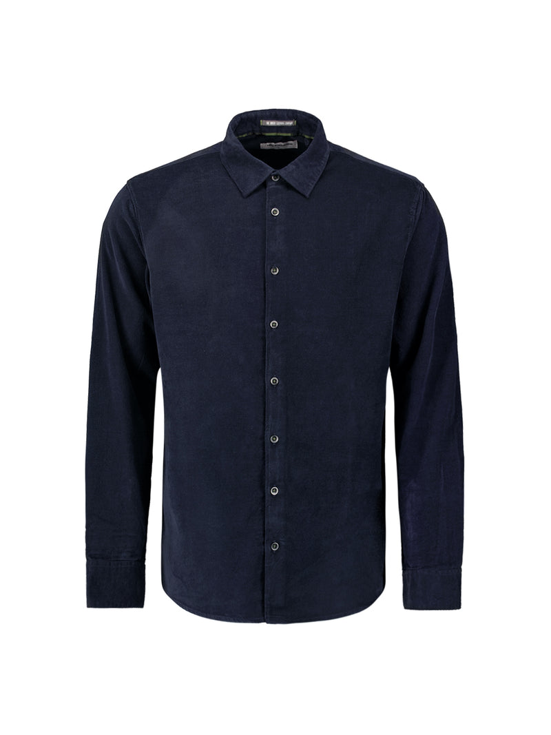 Velvet Corduroy Shirt | Blueberry