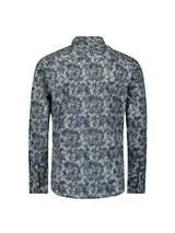 Printed Stretch Shirt | Blueberry