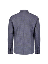 Printed Stretch Shirt | Blueberry