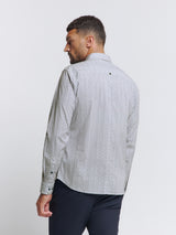 Printed Stretch Shirt | White