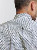 Printed Stretch Shirt | White