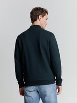 Full-zip jacquard sweater | Night