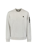 Sweater Crewneck Melange | Chalk