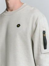 Crewneck sweater | Chalk