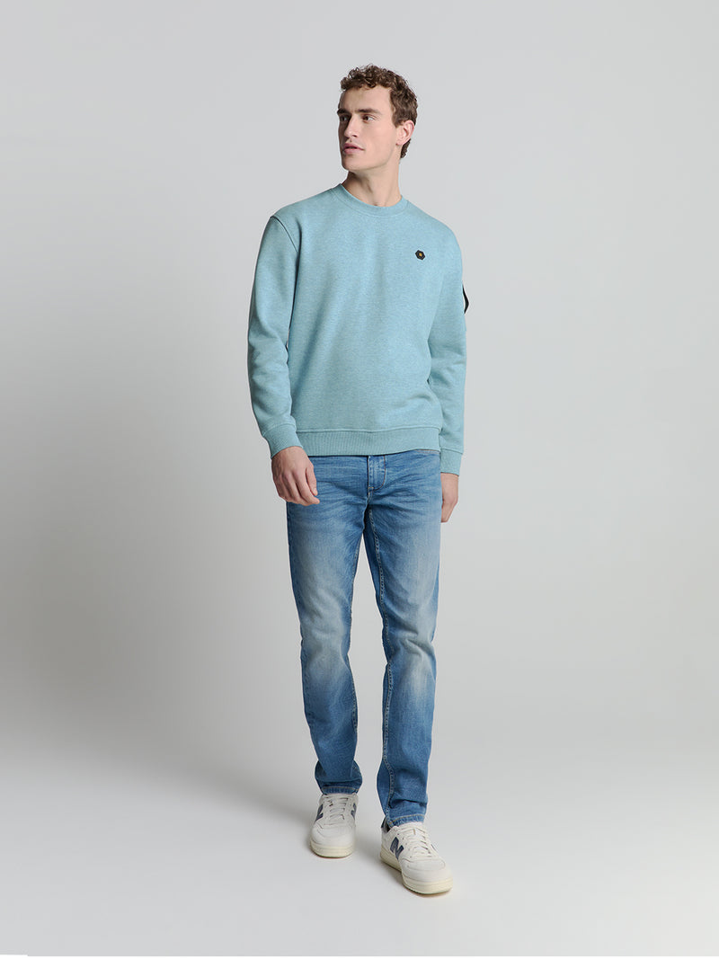 Sweater Crewneck Melange | Ice