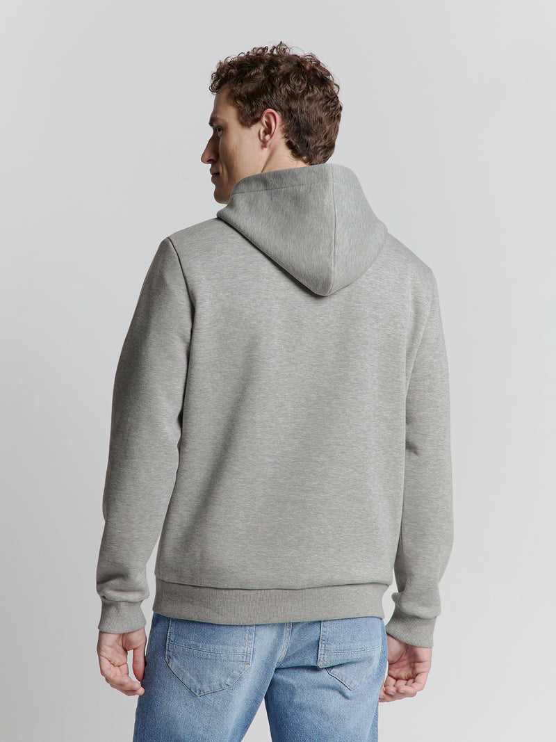 Hooded sweater | Grey Melange