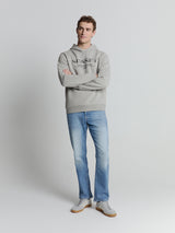 Hooded sweater | Grey Melange