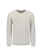 Pullover Crewneck Garment Dyed + Stone Washed | Chalk