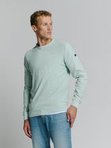 Pullover Crewneck Garment Dyed + Stone Washed | Ice