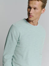 Pullover Crewneck Garment Dyed + Stone Washed | Ice