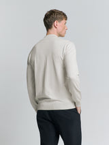 Half-zip sweater | Chalk