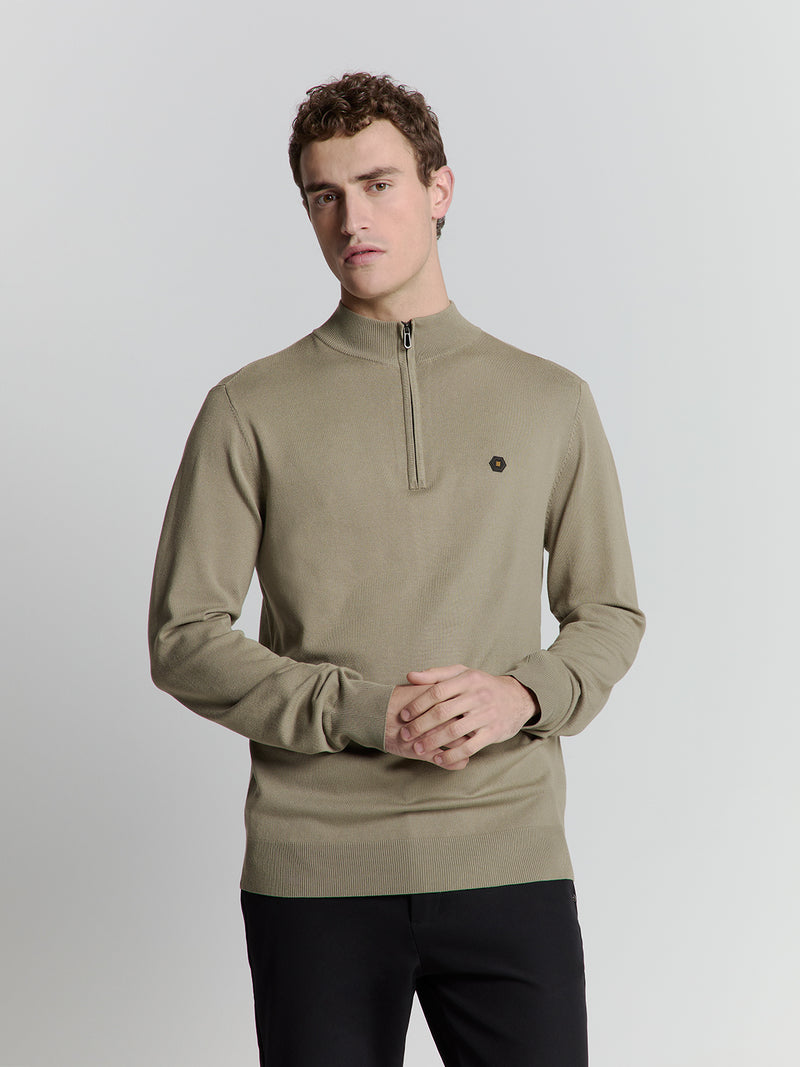 Half-zip sweater | Light Army