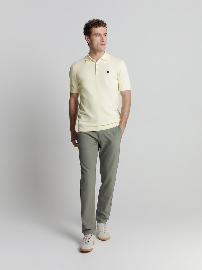 Short sleeve polo | Offwhite