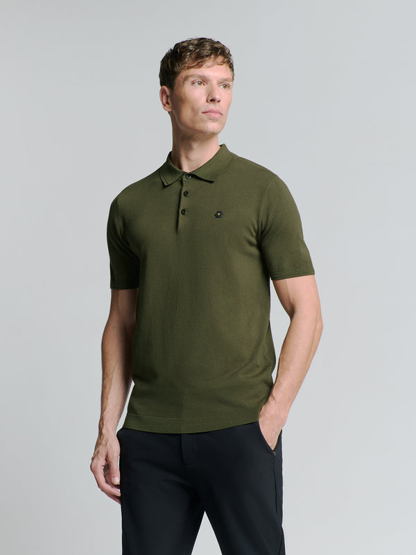 Short sleeve polo | Dark Moss