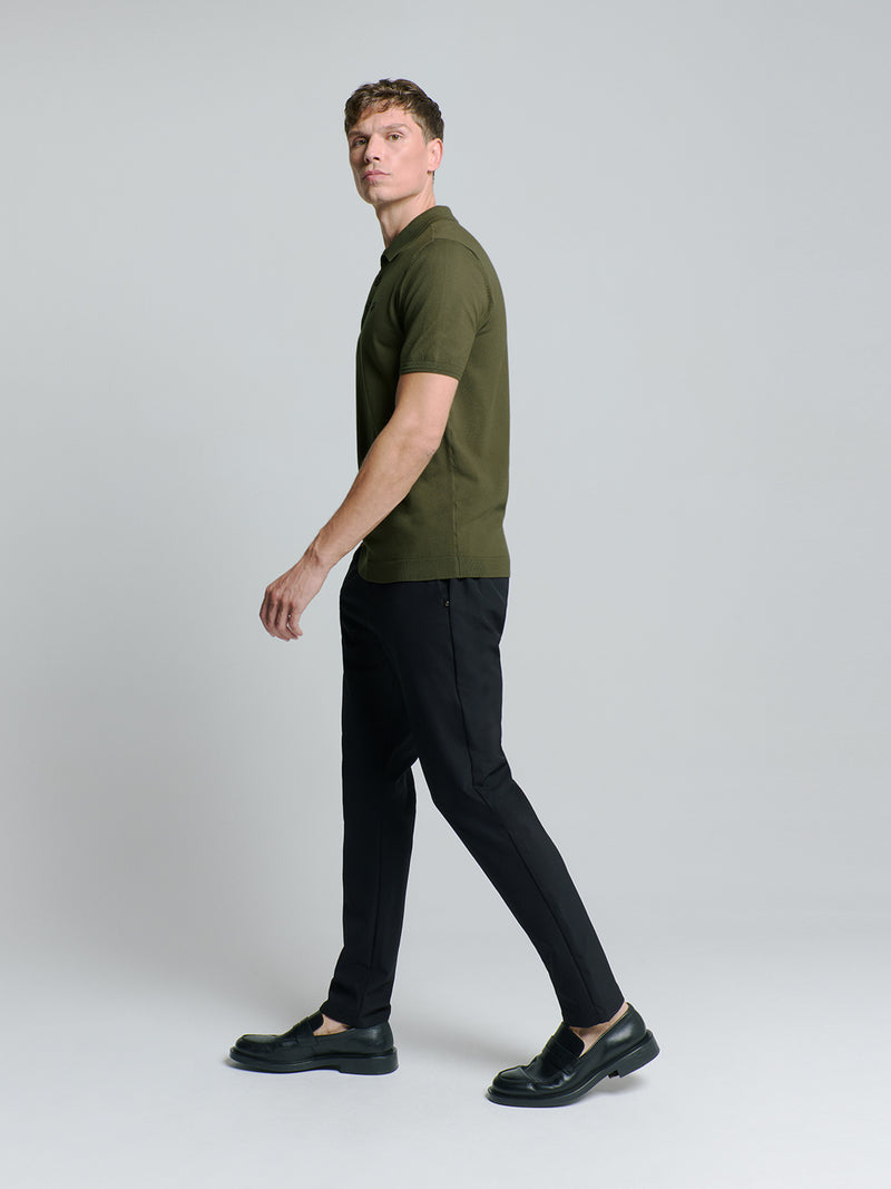 Short sleeve polo | Dark Moss