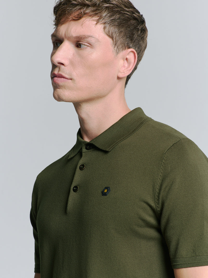 Short sleeve polo | Dark Moss