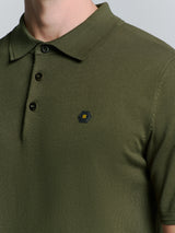 Short sleeve polo | Dark Moss