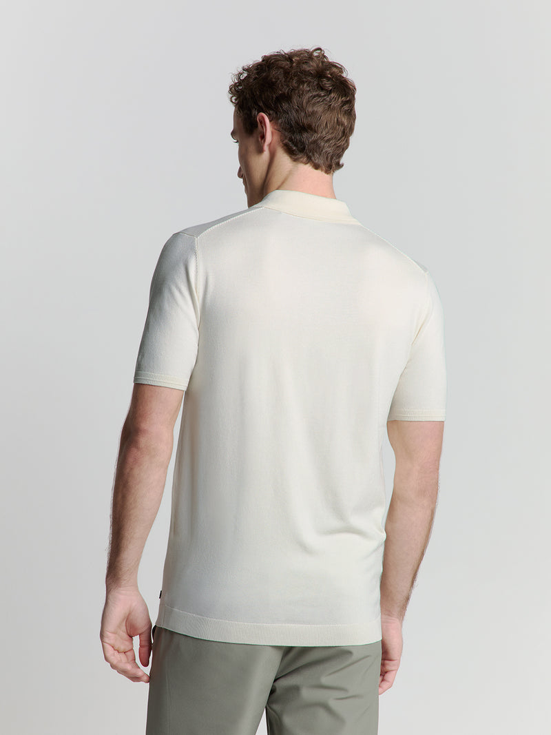 Short sleeve polo | Offwhite