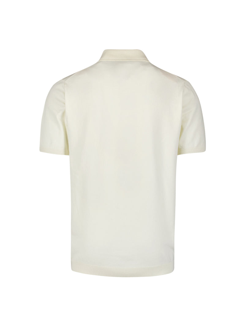 Short sleeve polo | Offwhite