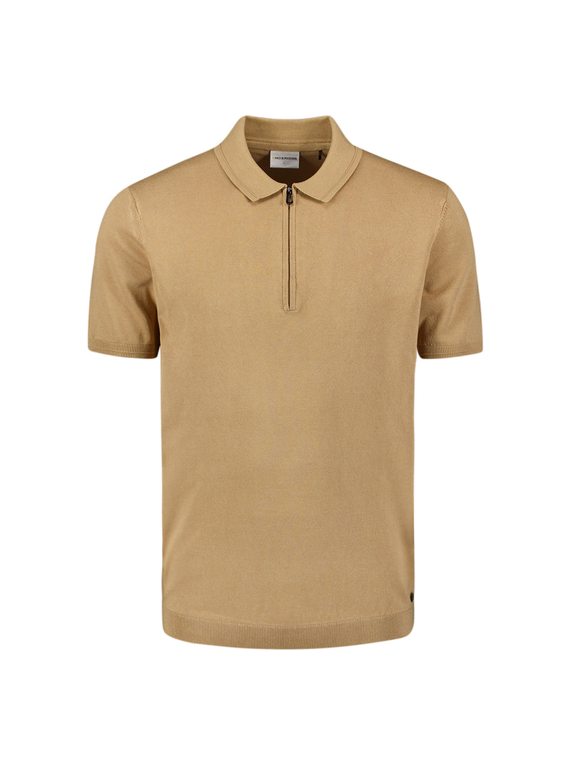 Short sleeve polo | Khaki