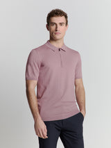 Short sleeve polo | Mauve