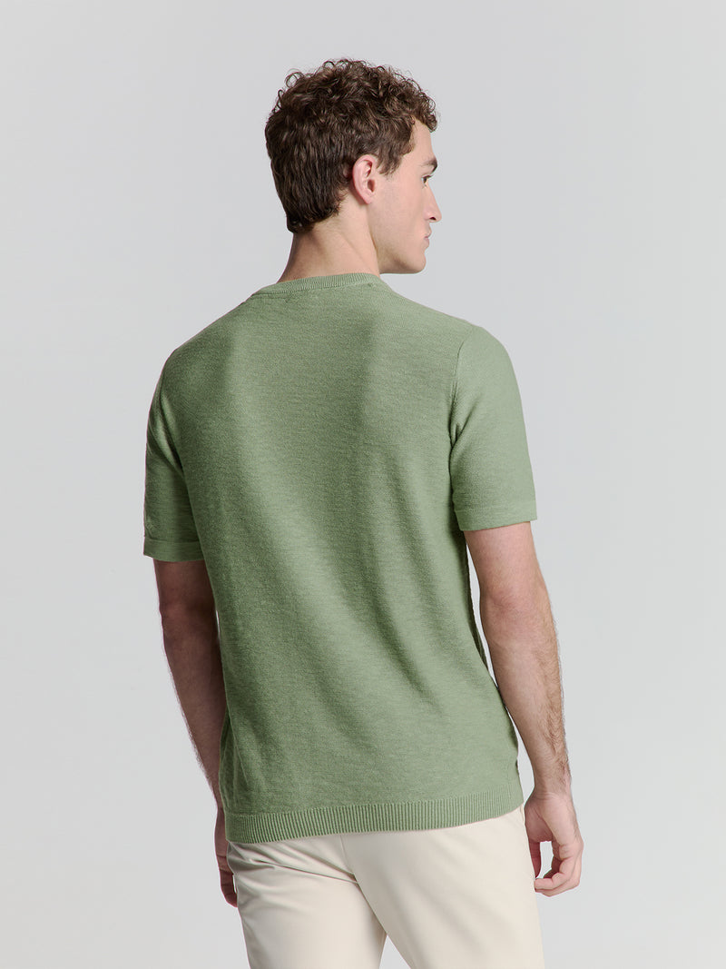 Knitted pullover | Green