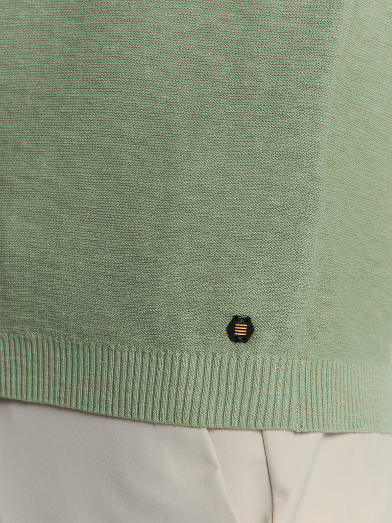 Knitted pullover | Green