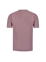 Pullover Short Sleeve Crewneck Solid Slub Knit | Mauve