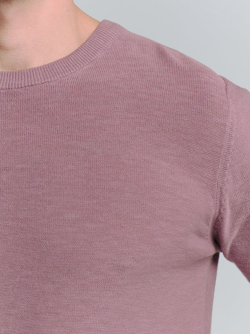 Knitted pullover | Mauve