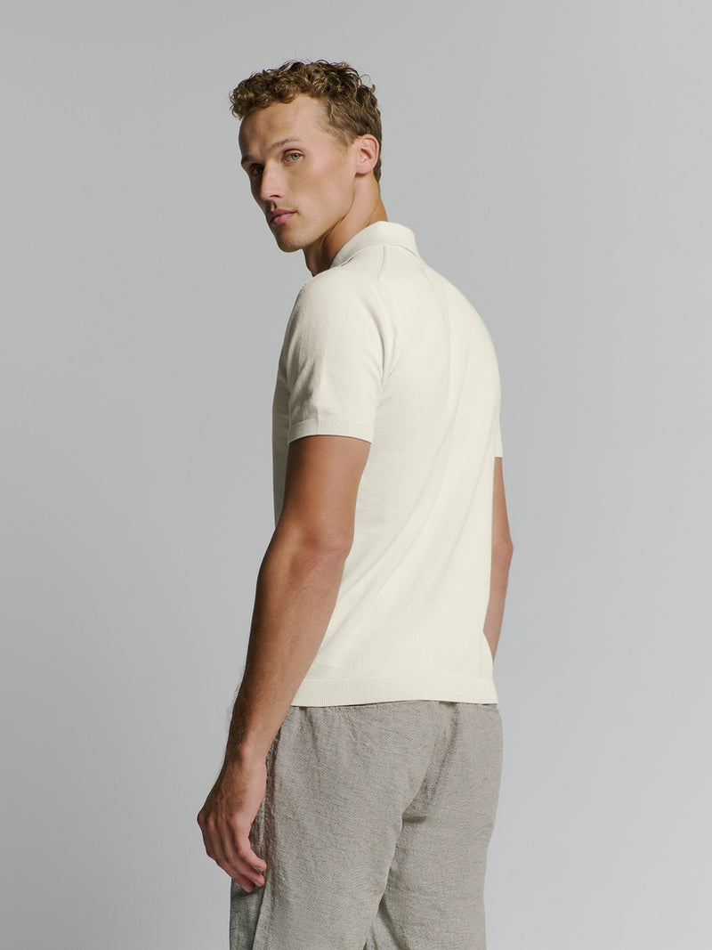 Short sleeve polo | Offwhite