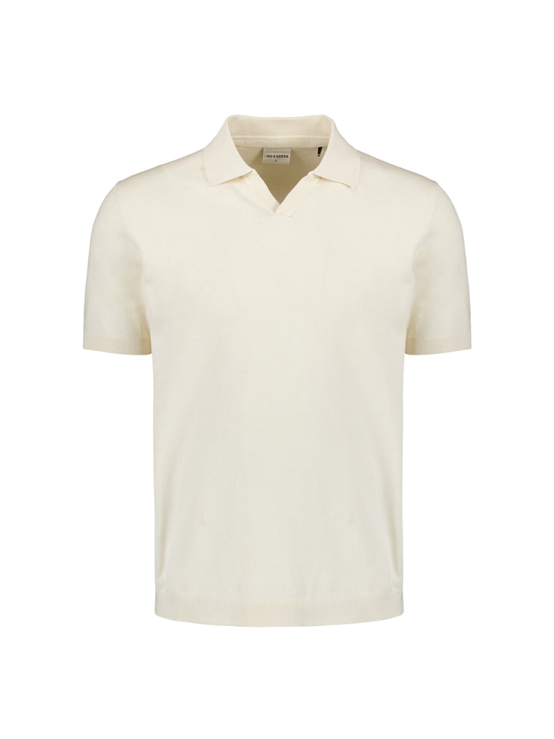 Short sleeve polo | Offwhite