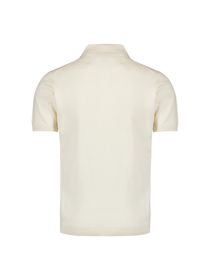 Short sleeve polo | Offwhite