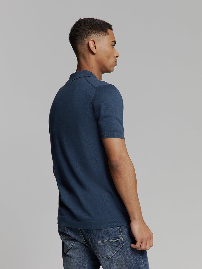 Short sleeve polo | Deep Blue