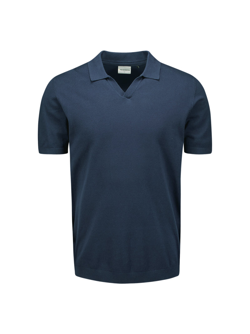 Short sleeve polo | Deep Blue