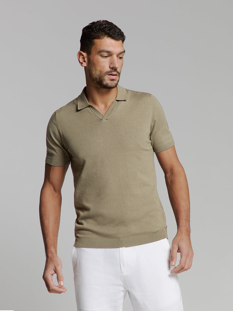 Short sleeve polo | Dark Moss