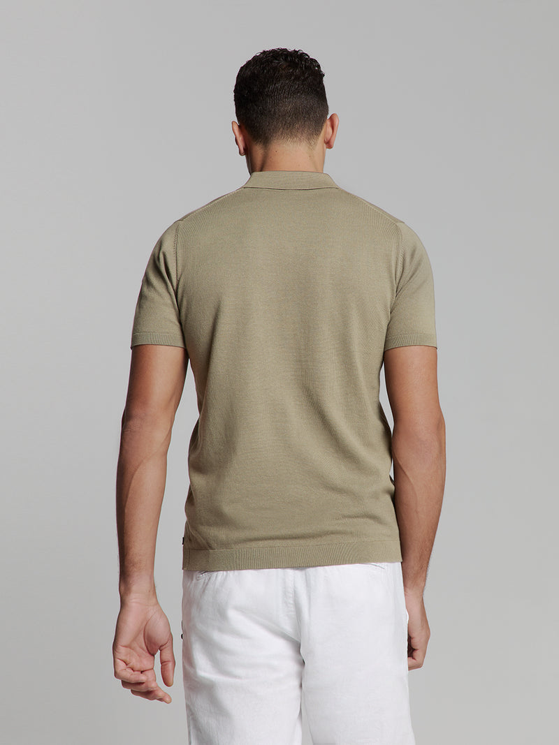 Short sleeve polo | Dark Moss