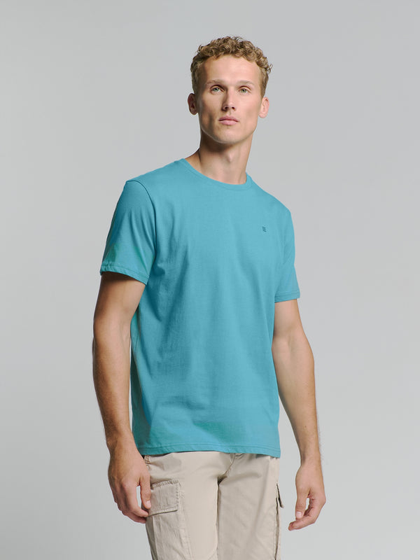 T-Shirt Crewneck Solid Basic | Seablue