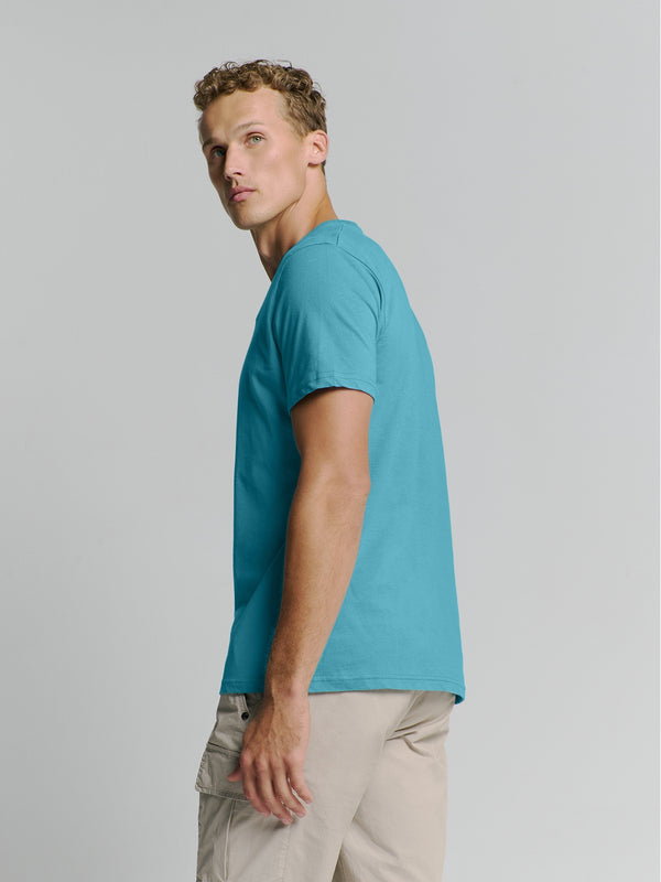 T-Shirt Crewneck Solid Basic | Seablue