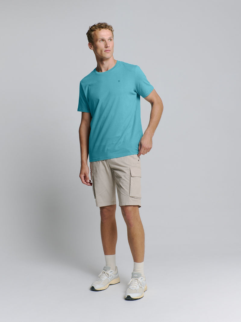 T-Shirt Crewneck Solid Basic | Seablue