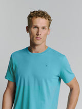 T-Shirt Crewneck Solid Basic | Seablue