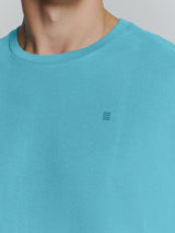 T-Shirt Crewneck Solid Basic | Seablue