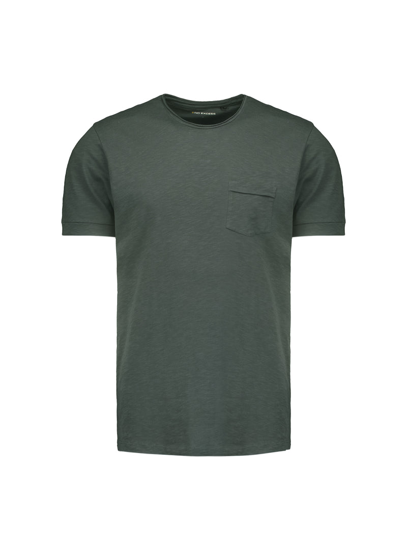 Round neck t-shirt | Dark Steel