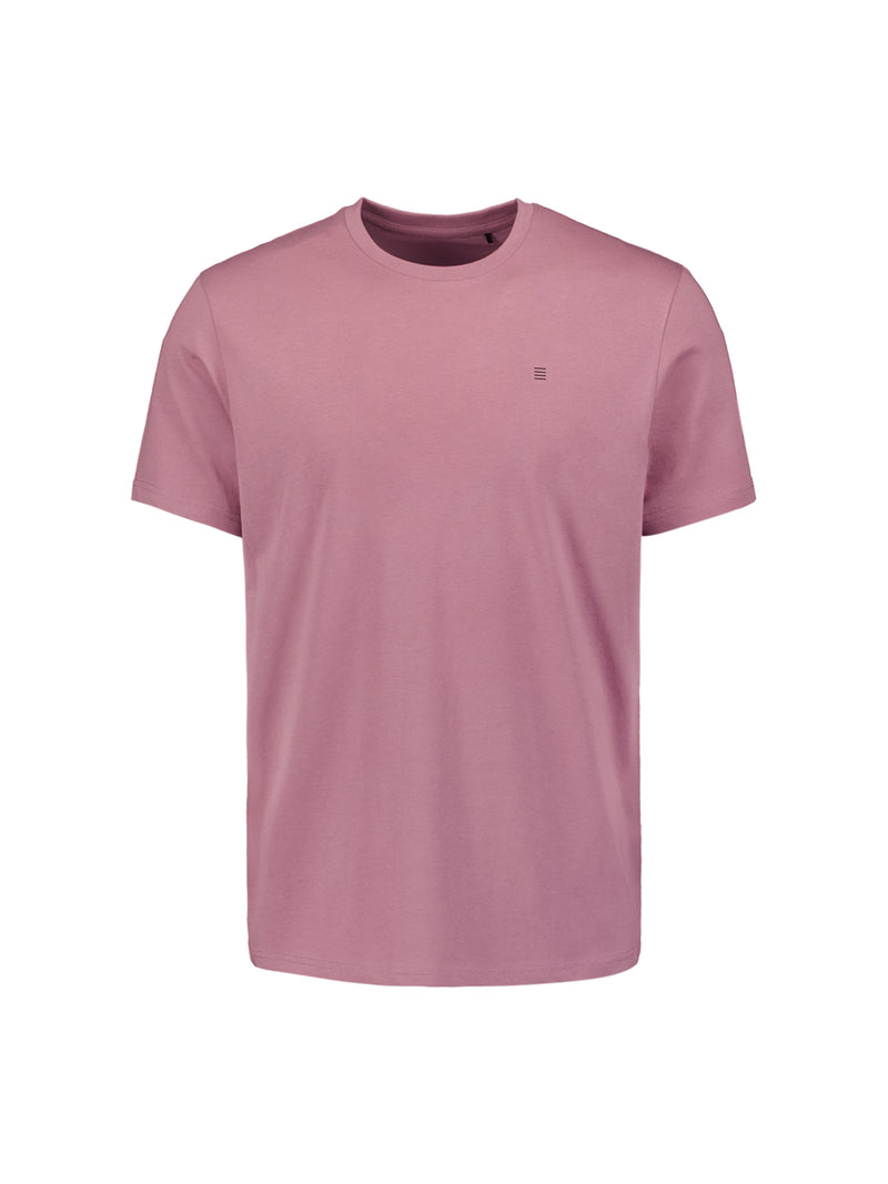 Round neck t-shirt | Mauve