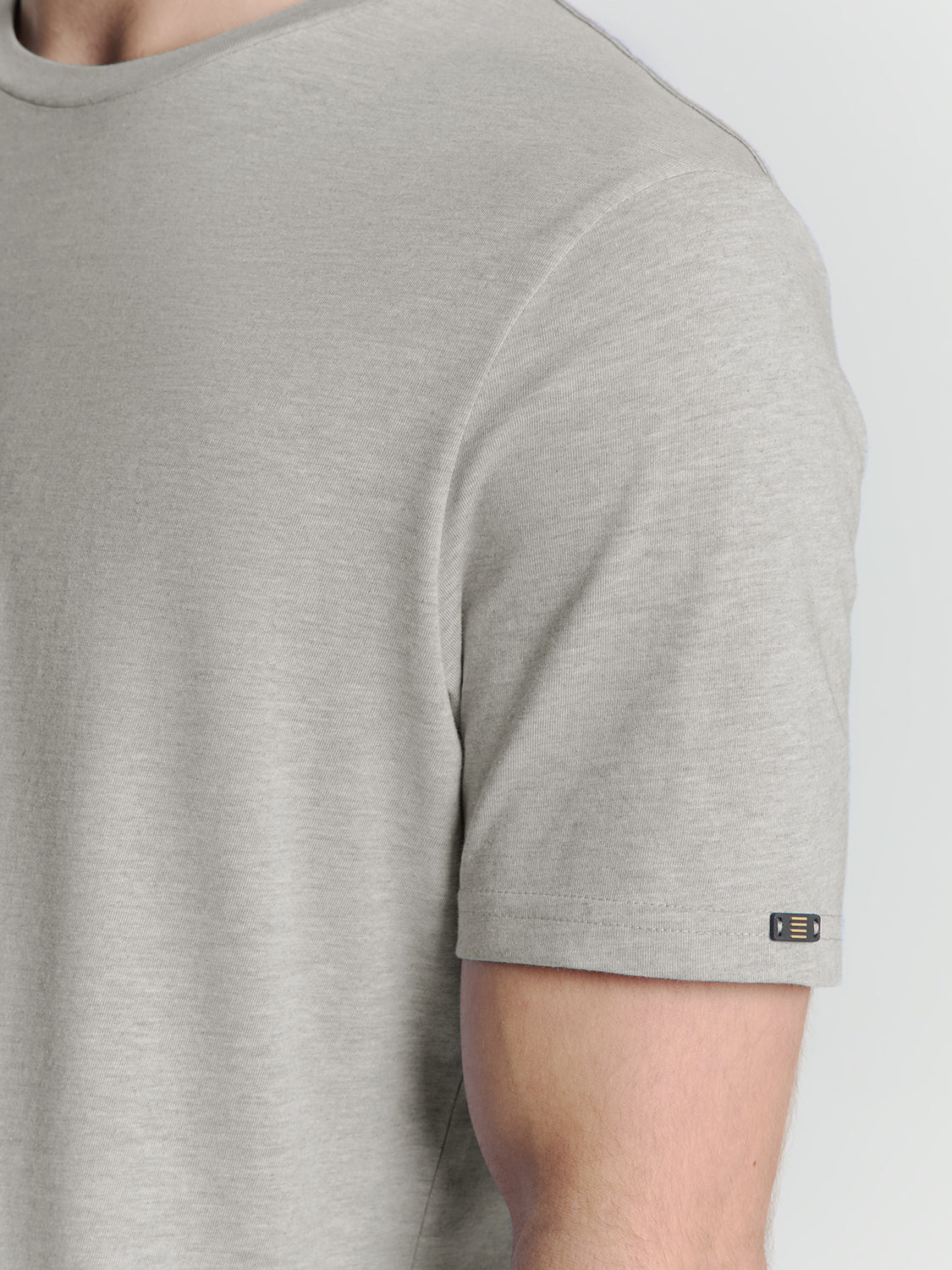Crewneck T-Shirt | Grey Melange